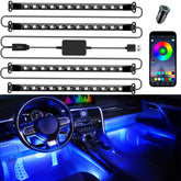 LivTee smart car interior lights with app control for ambiance.