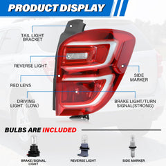 LIWEDFG Chevy Equinox tail light right 2016-2017 with plug-n-play install