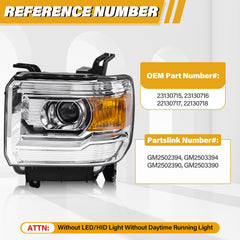LIWEDFG headlight assembly with bulbs included for easy direct replacement.