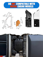 LIWEDFG Transit fuel door compatibility supports gasoline Transit models from 2015 to 2023