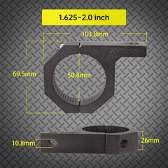 LIZARD GO Tube Clamps 4-pack shown in action, versatile mounting for various tubes.