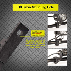 LIZARD GO Tube Clamps with rubber inserts protect finishes during mounting.