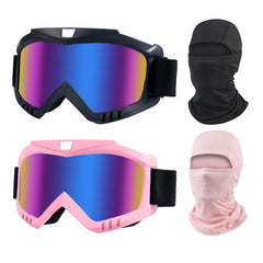 LJDJ dirt bike goggles with oversized lens for a wide, clear field of view.