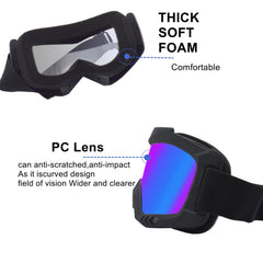 LJDJ goggles feature top venting windows for fresh air and moisture control.