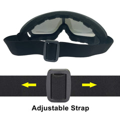 LJDJ ABS frame with tough lens guard against wind and dust.
