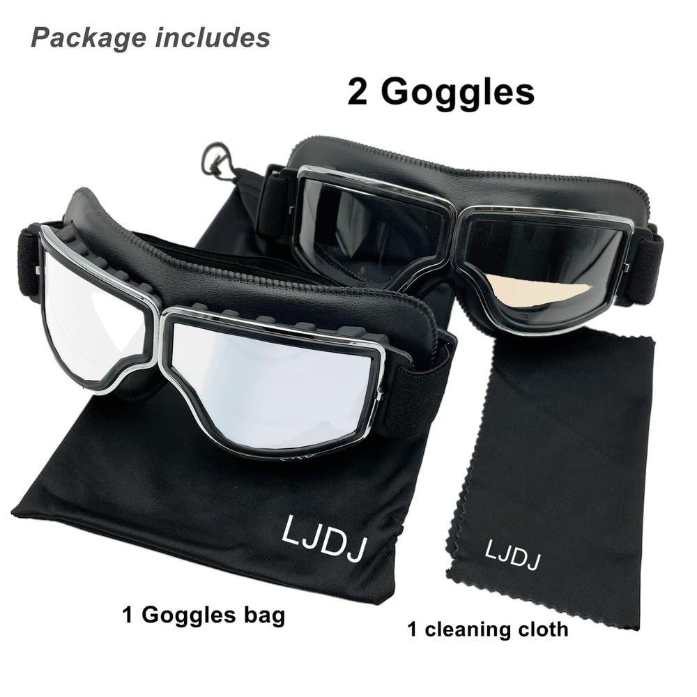 LJDJ motorcycle goggles anti-fog design and durable hardware for riders.