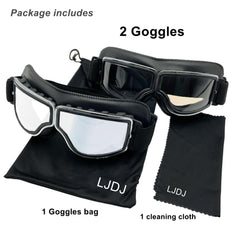 LJDJ motorcycle goggles anti-fog design and durable hardware for riders.