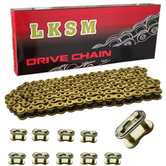 LKSM 420 gold chain side view highlights premium construction and finish.