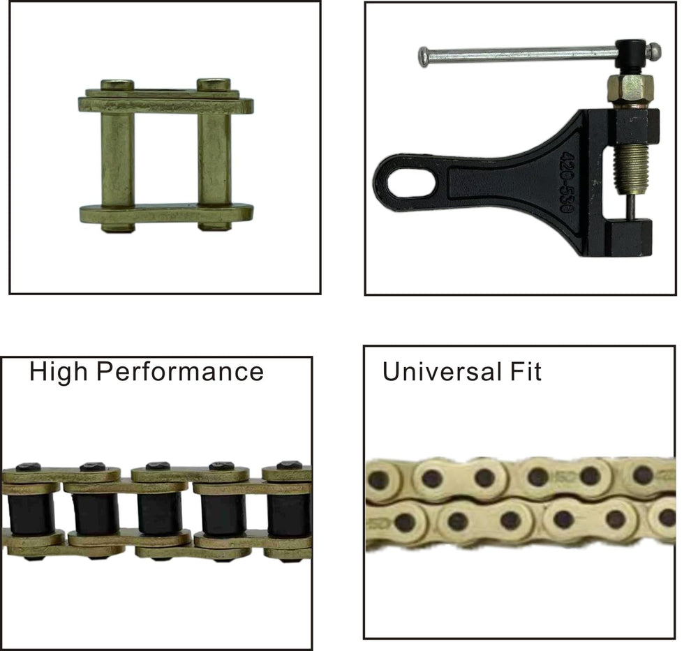 LKSM 428H chain highlighting high-tensile steel and gold plating protection