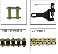 LKSM 428H chain highlighting high-tensile steel and gold plating protection
