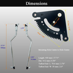 LLANNDER sector gear plate GX21924BLE ensures precise steering gear engagement.