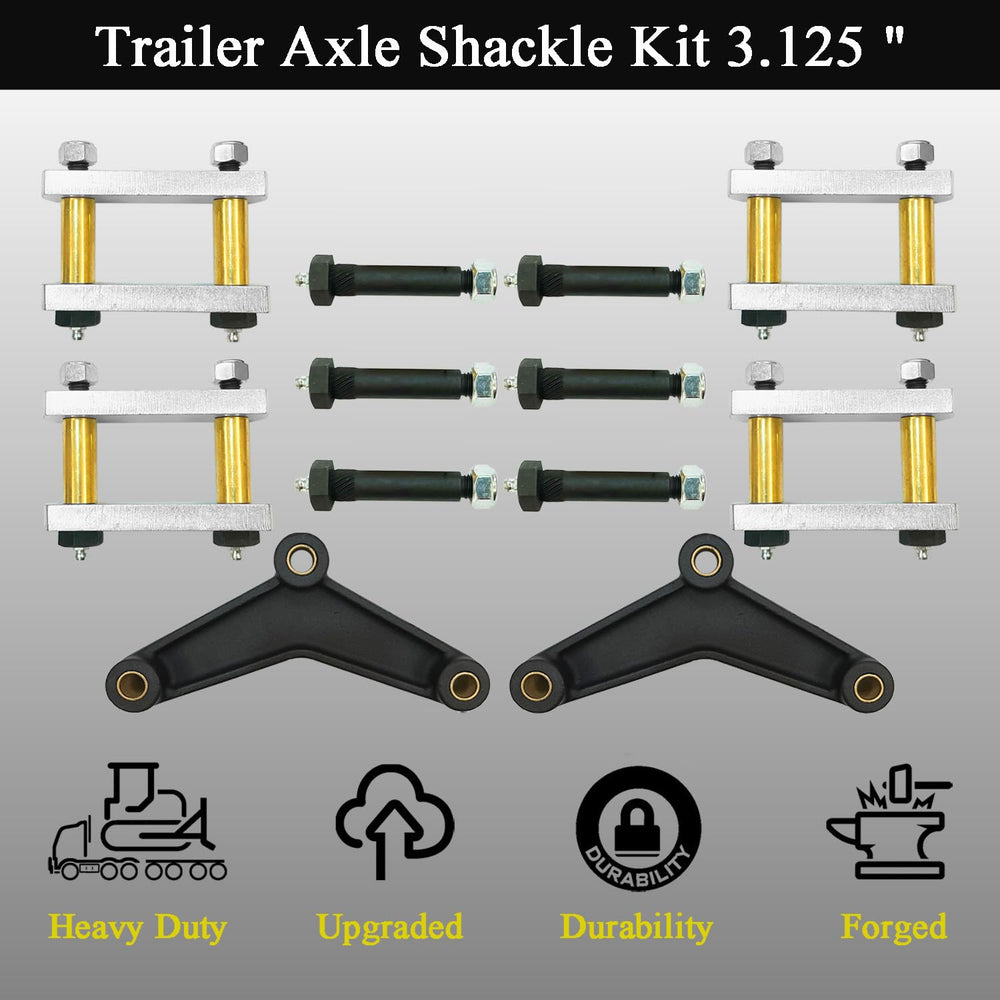 LLANNDER shackle brackets prep trailer compatibility across suspension setups.