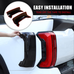 LLKUANG smoked-black tail light cover close-up highlighting durability