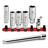 LLNDEI spark plug socket 14mm with laser stamp for quick size selection during repairs.
