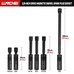 LLNDEI spark plug socket 5-8in 4in with compact reach for tight engine bays.