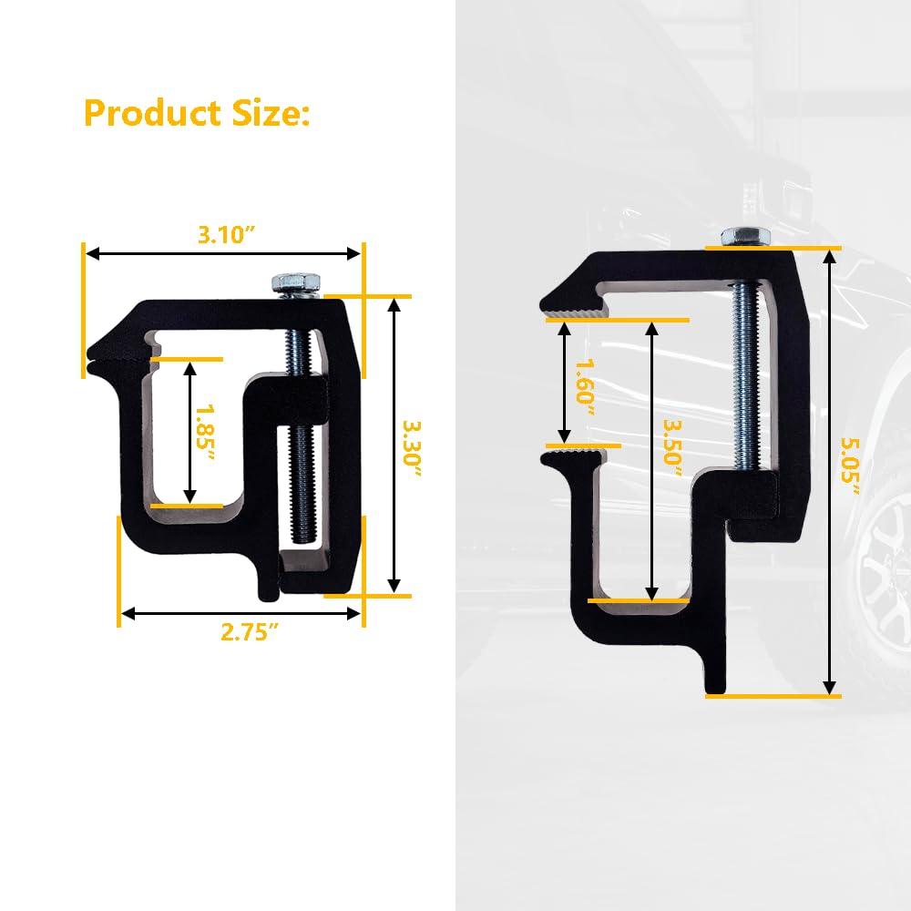 LLNSEAUTO camper-shell-mounting-clamp enables secure attachment to camper shells.
