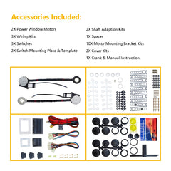 LLNSEAUTO cover kits and instruction manual for a neat finish