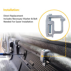 LLNSEAUTO Nissan Titan clamps offer reliable support for gear mounting.