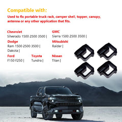 LLNSEAUTO topper-ladder-rack-canopy clamp adds versatile mounting for various accessories.