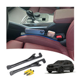 LLXGAB seat gap filler showing full-coverage fit between seat and console, preventing slipping.
