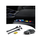 LLXGAB Camry seat gap filler installed on driver side to prevent items from slipping