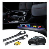 LLXGAB Chevy Equinox seat gap filler assembly neatly fits between seat and console.