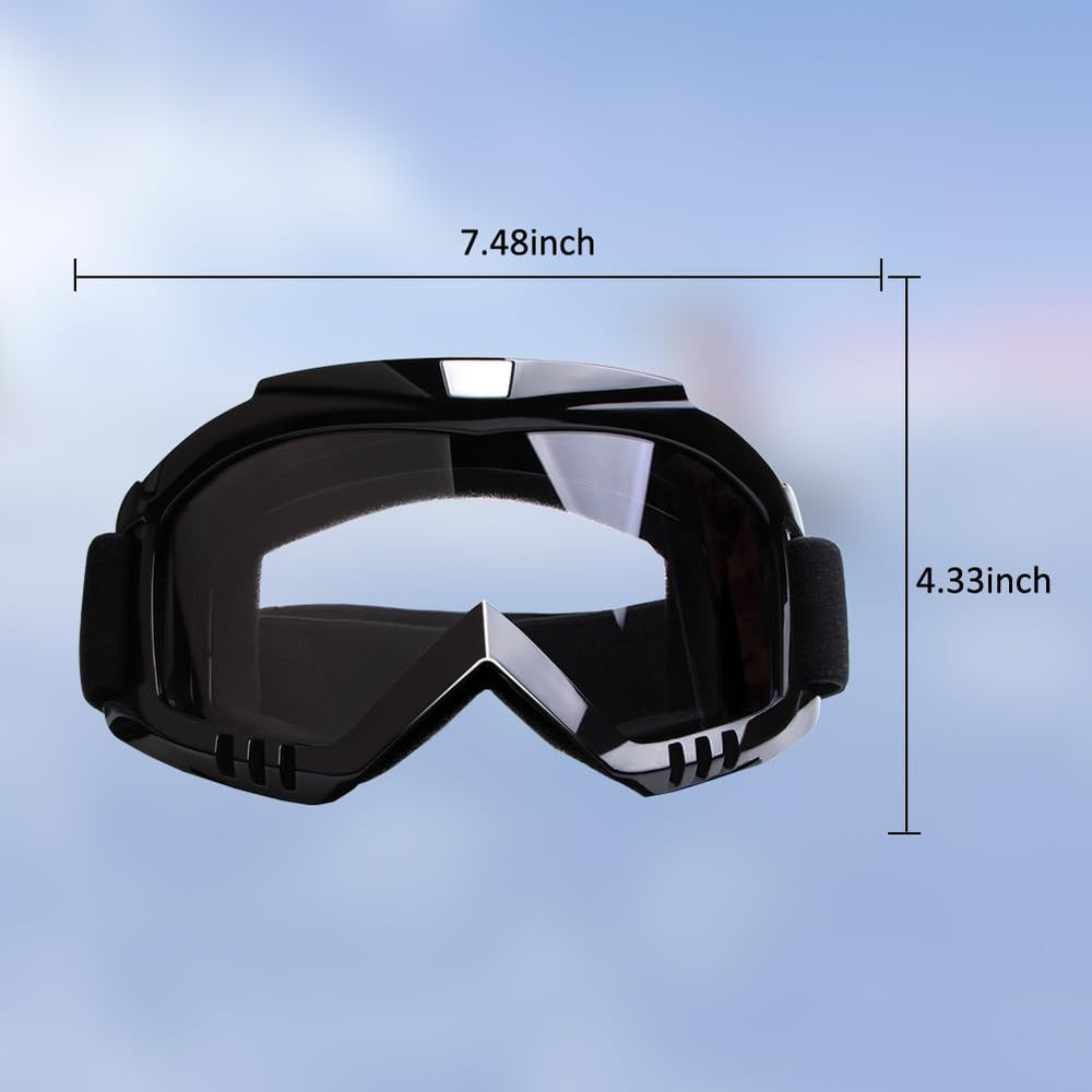 LMAVAG MX goggles feature soft foam fit and breathable vents for comfort.