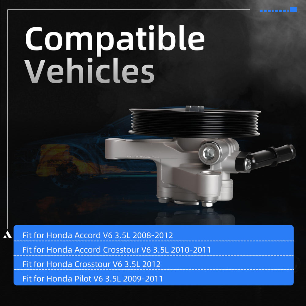 Loautong power steering pump with pulley for Honda Pilot 2009-2011, responsive steering