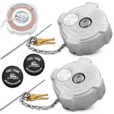 LOB IUTIYA locking fuel cap 3-inch diesel side view for secure closure