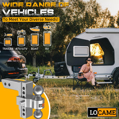 LOCAME corrosion-resistant aluminum finish helps reduce rust and wear