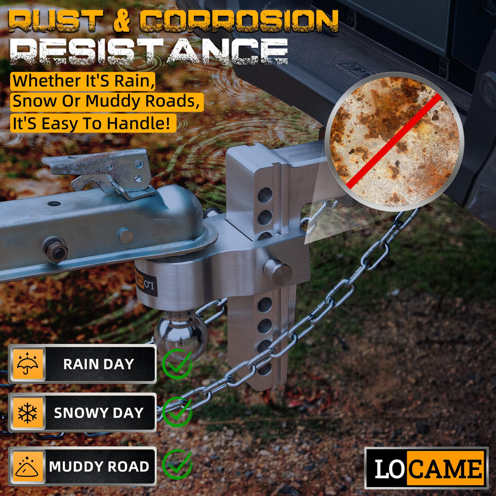 LOCAME integrated hitch balls enable quick-change towing