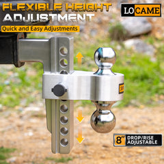 LOCAME hitch mounted on a heavy-duty truck in use