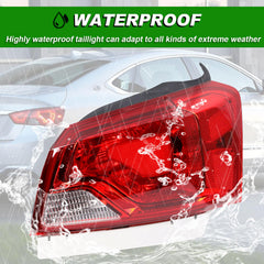 Lochnchn ABS plastic taillight is waterproof and dustproof for durability.
