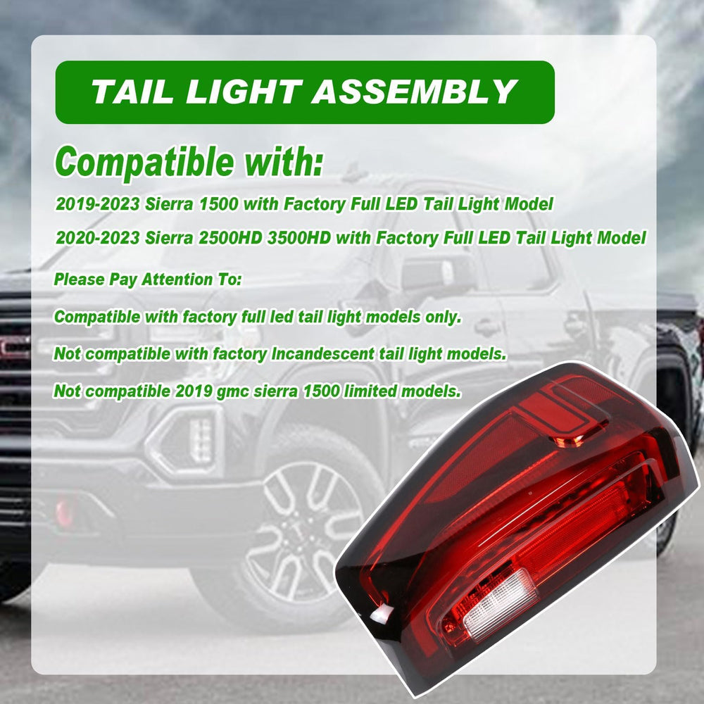 Lochnchn Sierra 1500 brake mode tail light enhances stop signaling.