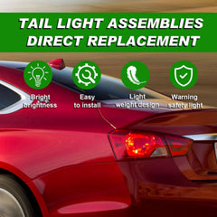 Lochnchn left side tail light direct fit replacement for Impala.