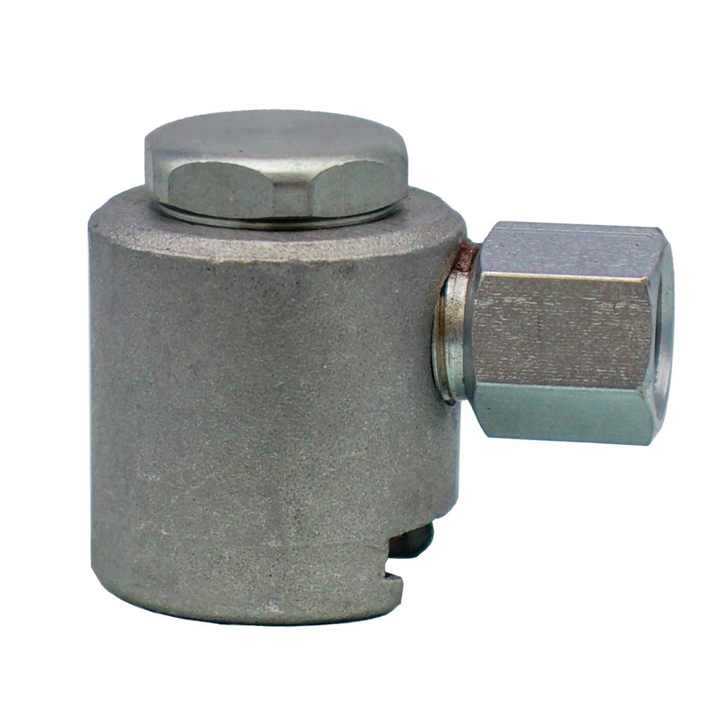 LockNLube giant button head coupler in action for high-volume greasing.