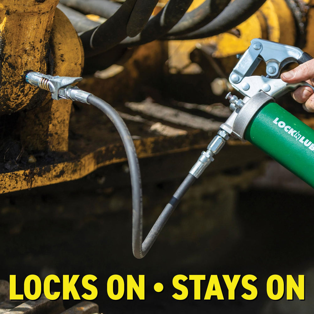 LockNLube is rated up to 10,000 PSI for demanding lubrication tasks.