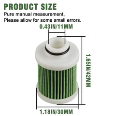 LOCOPOW filter cartridge detail emphasizing durable plastic construction.