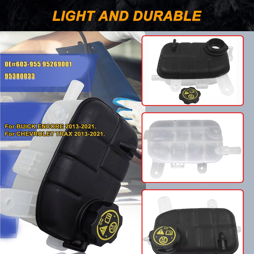 LOCOZI package contents: reservoir, air bleed hose, heater hose, surge cap