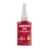 Loctite 272 red thread locker bottle showing high-strength seal.