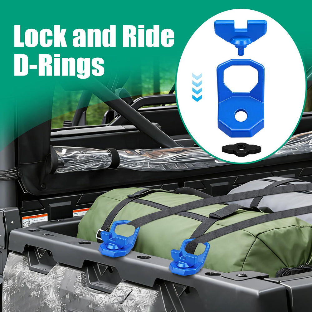 lodfGL Corrosion-resistant steel D-rings endure outdoor use