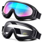 LOEO two-pack motorcycle goggles for versatile off-road use