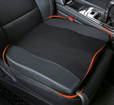 Lofty Aim car seat cushion front view shows ergonomic support and premium leather-mesh cover.