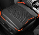 Lofty Aim car seat cushion front view highlights ergonomic W-shape for posture support