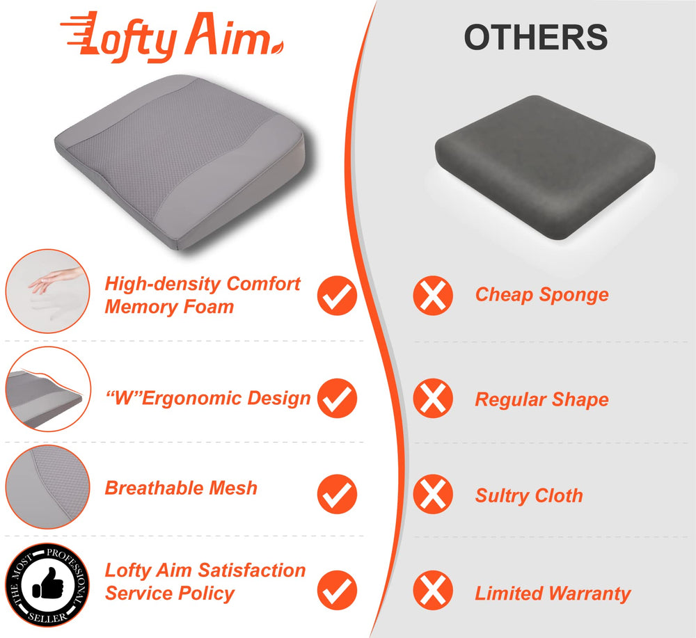 Lofty Aim cushion on a truck seat shows broad compatibility