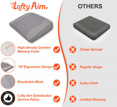 Lofty Aim cushion on a truck seat shows broad compatibility