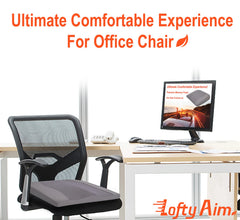 Lofty Aim leather and mesh cover on cushion combines durability with breathability