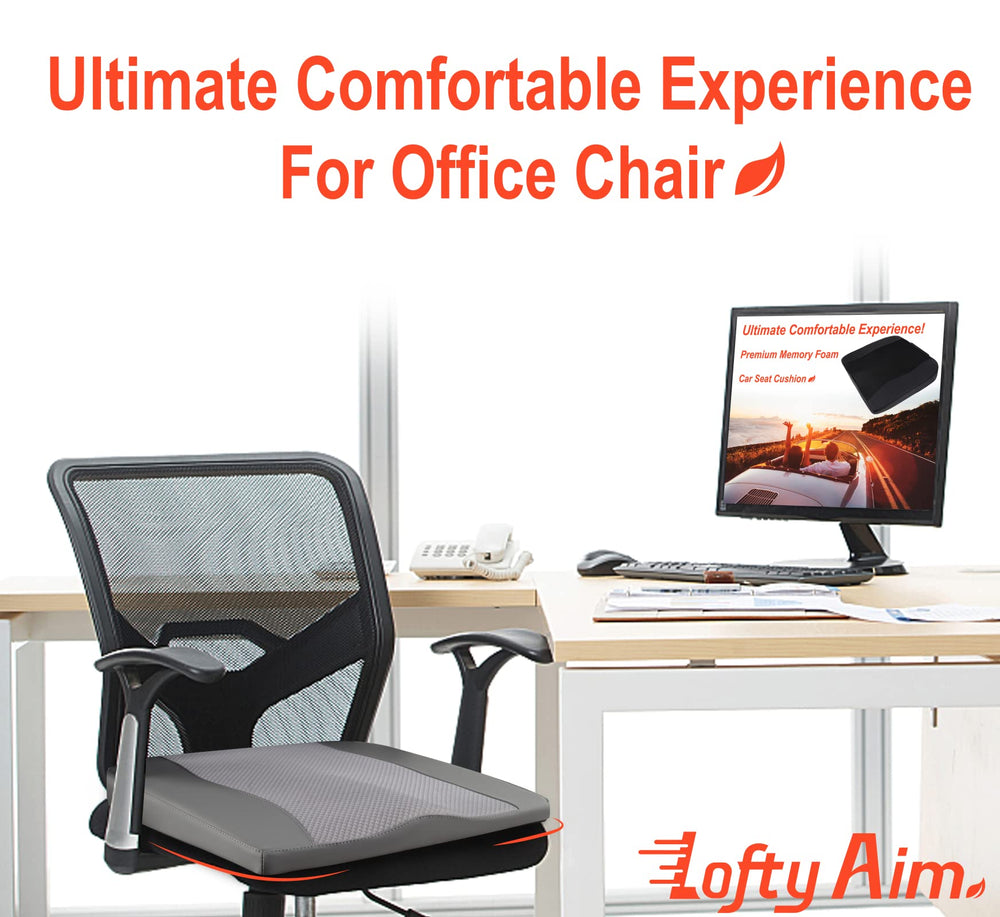 Lofty Aim leather-mesh cover is stain resistant and breathable for airflow.