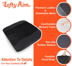 Lofty Aim non-slip-base keeps the cushion firmly in place during driving.