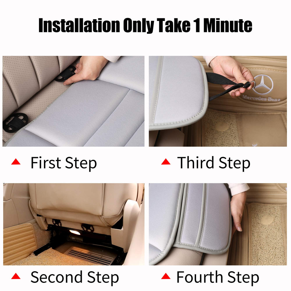 Lofty Aim quick-install cushion fits most cars in minutes.